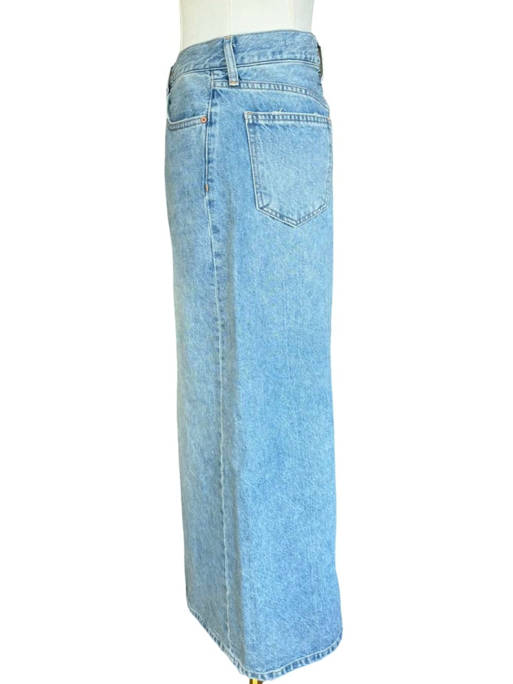 Denim Forum The ‘90s Vintage Maxi Denim Skirt - Picture 7 of 14